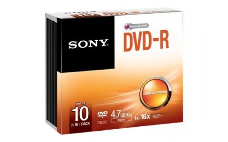 SONY DVD R JC PACK OF 10