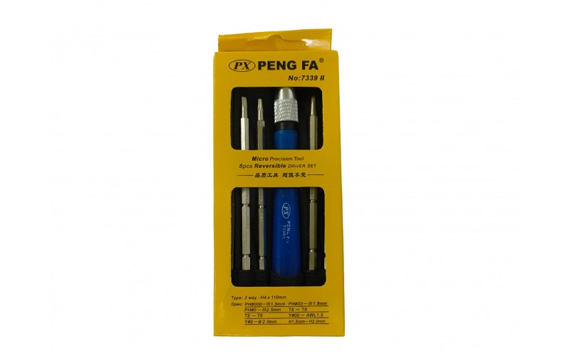 SCREW DRIVER SET PENG FA 8 IN ONE