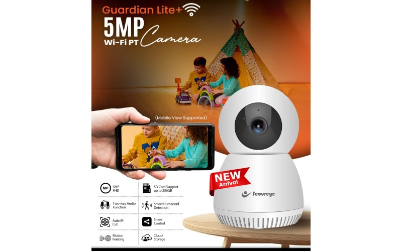 SECUREYE 5MP IP WIFI DOME CAMERA (GUARDIAN LITE+) 2 WAY AUDIO