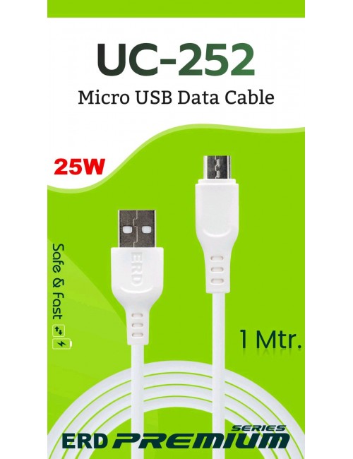 ERD USB TO MICRO USB CHARGER CABLE 25W UC-252 (1M)