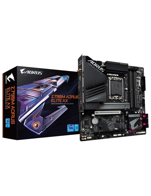 GIGABYTE MOTHERBOARD 790 (Z790M AORUS ELITE AX) (FOR INTEL 12th | 13th | 14th ) PCIE 5.0