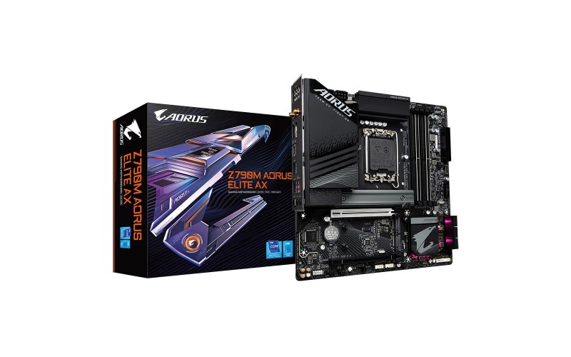 GIGABYTE MOTHERBOARD 790 (Z790M AORUS ELITE AX) (FOR INTEL 12th | 13th | 14th ) PCIE 5.0