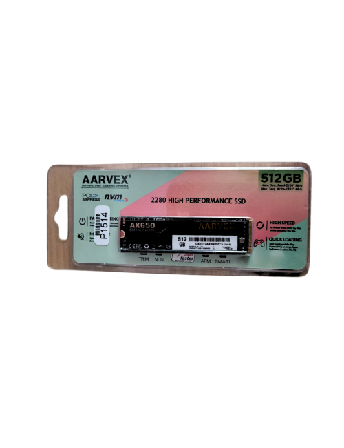 AARVEX INTERNAL SSD 512GB NVME (AX650)