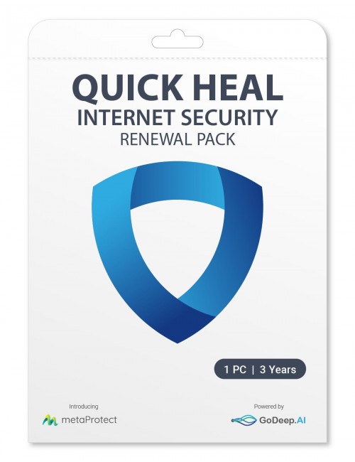 QUICK HEAL INTERNET SECURITY RENEWAL IS1UP (1 USER 3 YEAR) QHISRIS1UP