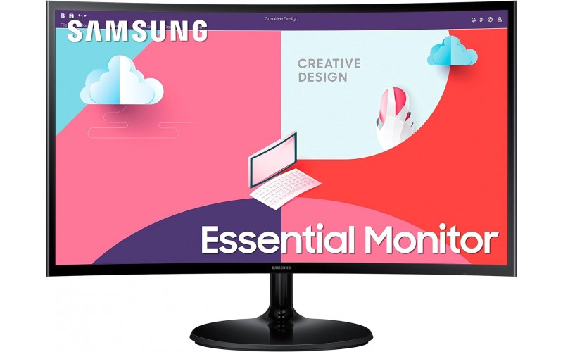 SAMSUNG LED 24” (LS24C360EAW) VA PANEL HDMI|VGA (1920x1080) CURVED