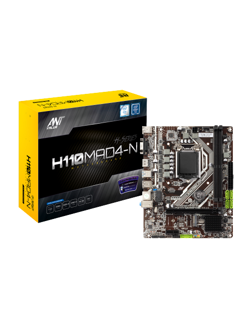 ANT VALUE MOTHERBOARD (H110MAD4-N) (FOR INTEL) SOCKET 1151 (M.2 SSD SLOT)