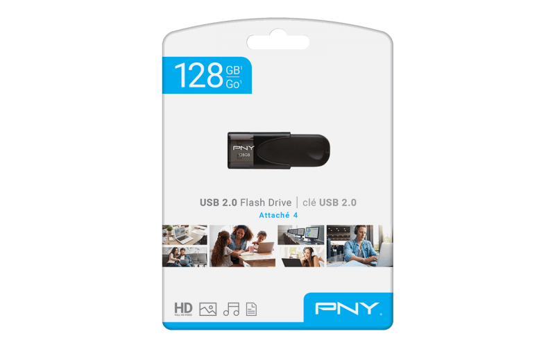 PNY PENDRIVE 128 GB USB 2.0 ( Attache 4)