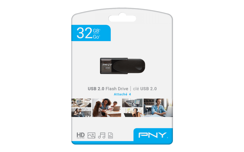 PNY PENDRIVE 32 GB USB 2.0 ( Attache 4)