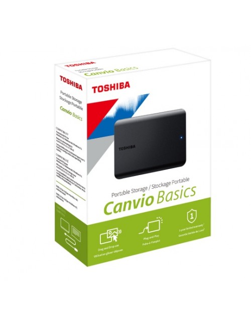 TOSHIBA EXTERNAL HARD DISK 1TB CANVIO BASICS 2.5” 