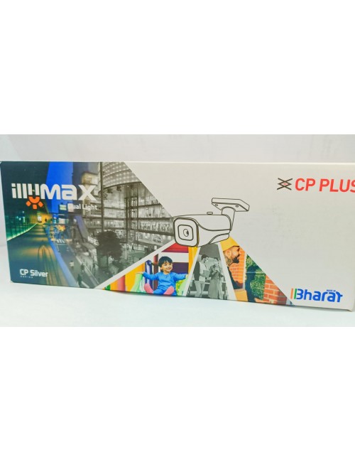 CPPLUS IP BULLET 2MP DUAL LIGHT (CP-UNC-TA21PL3C-L-Y ) SILVER  BUILT-IN MIC iIIUMAX