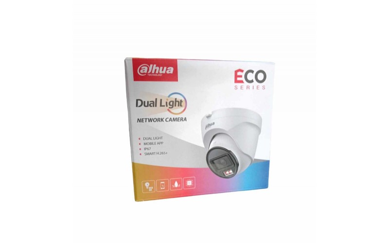 DAHUA IP DOME DUAL LIGHT 2MP (DH-IPC-HDW1239T2-A-IL) ECO SERIES 