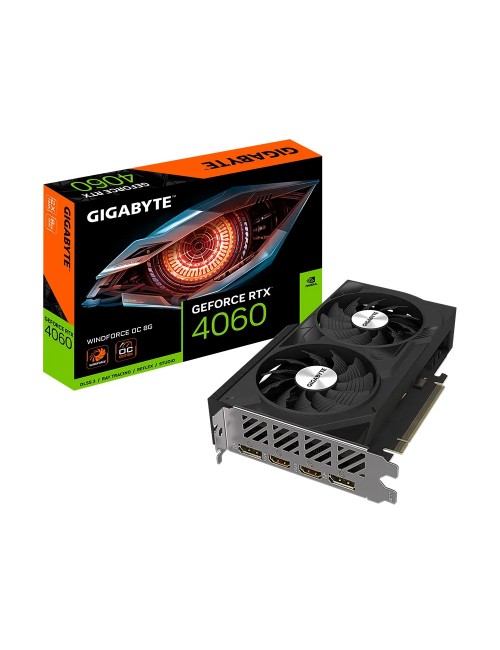 GIGABYTE GeForce RTX™ 4060 WINDFORCE OC 8GB GGR6 2X FAN OC EDITION 