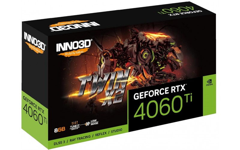 INNO3D GEFORCE RTX 4060TI 8GB TWIN X2 OC GDDR6 128-BIT GRAPHIC CARD 