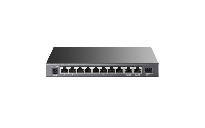 TP LINK POE SWITCH 8FE+2GE+1SFP GIGA PORT  (TL SL1311P) 3 GIGA UPLINK 