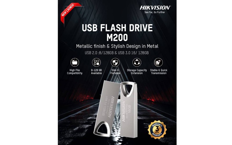 HIKVISION PENDRIVE 32GB 3.0 (M200) METAL