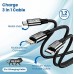 EVM TYPE C|MICRO|IPHONE CHARGER CABLE 3 IN 1 