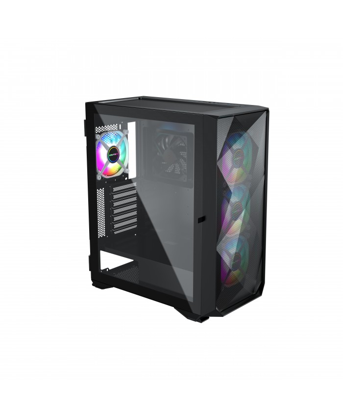 COCONUT GAMING CABINET ARGB RAMPAGE 1000D E ATX 2HDD 2SSD BLACK