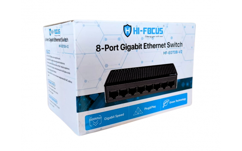 HIFOCUS DESKTOP SWITCH 8 PORT (EGT08 V2) GIGABIT