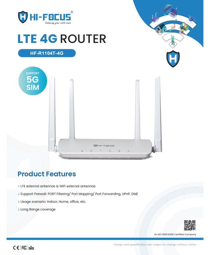 HIFOCUS SIM ROUTER 4G WIFI (R1104T) 