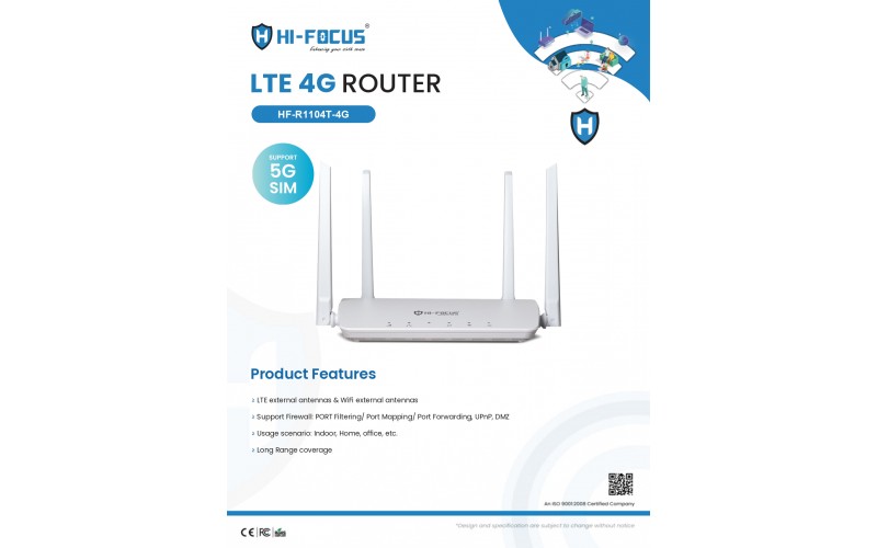 HIFOCUS SIM ROUTER 4G WIFI (R1104T) 