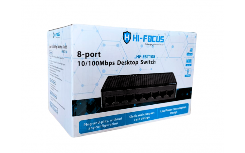 HIFOCUS DESKTOP SWITCH 8 PORT (EST108)