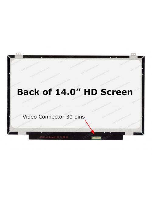 LAPCARE LAPTOP SCREEN 14.0" LED PAPER (30 PIN) HD (WITH BRACKETS)