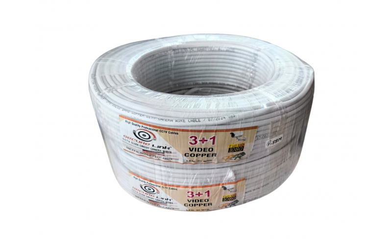 CCTV CABLE 3+1 90 YARD ALLOY INDOOR SECURELINK 