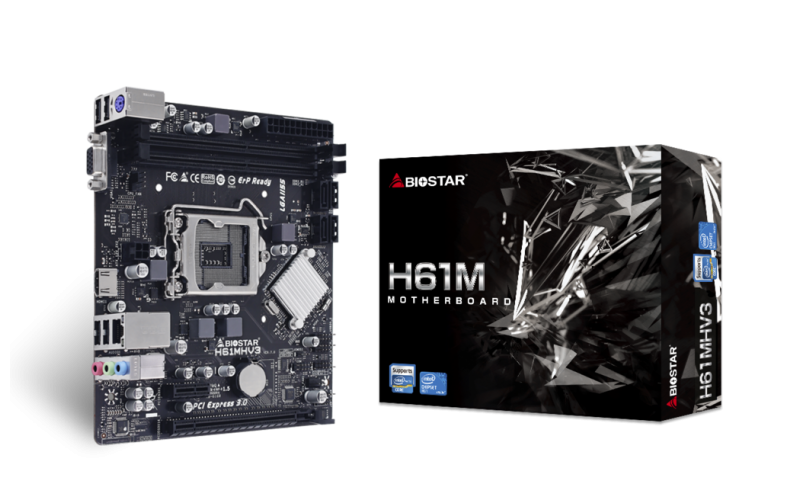 BIOSTAR MOTHERBOARD H61M (H61MHV3) DDR3