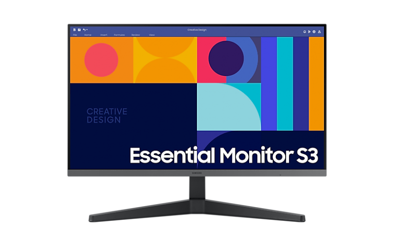 SAMSUNG LED 27” (LS27C334GAWXXL) IPS PANEL HDMI|VGA (1920x1080) BORDERLESS