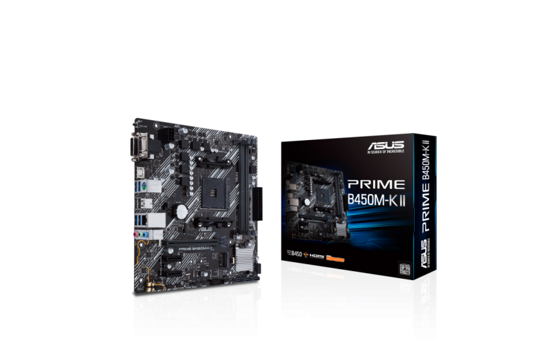 ASUS MOTHERBOARD PRIME (B450M KII) DDR4 (FOR AMD)