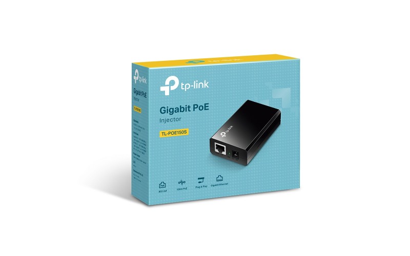 TP-LINK POE INJECTOR TL-POE150S GIGABIT ETHERNET 48V DC