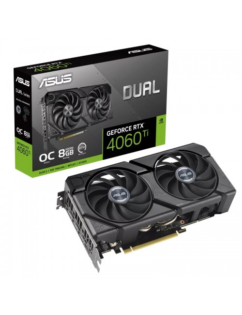 ASUS GRAPHIC CARD DUAL GEFORCE RTX 4060 TI 8GB GDDR6 OC (DUAL FAN) 