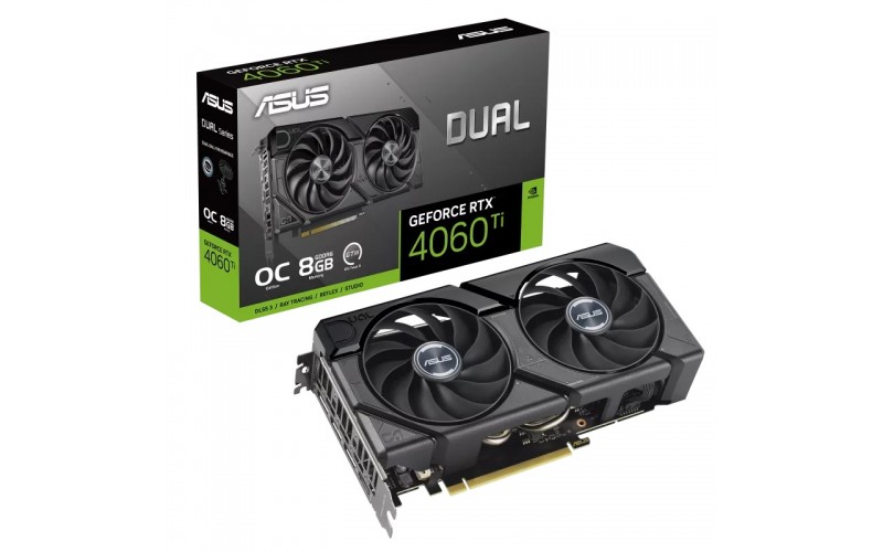 ASUS GRAPHIC CARD DUAL GEFORCE RTX 4060 TI 8GB GDDR6 OC (DUAL FAN) 