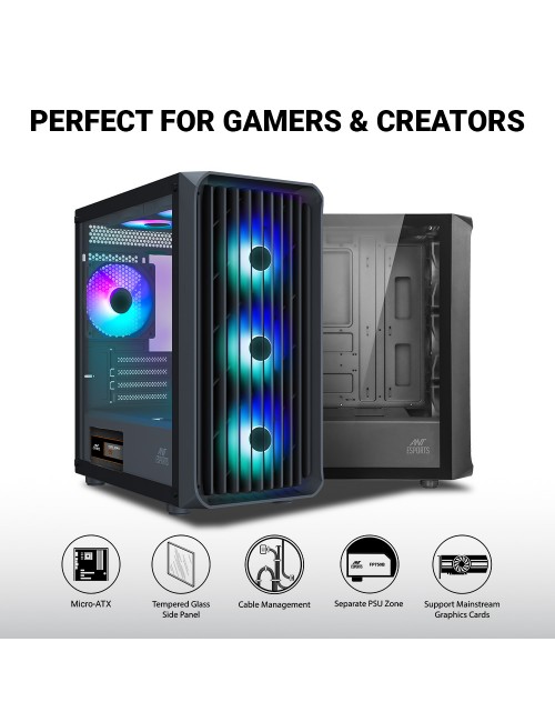 ANT ESPORTS CABINET 205 MINI 6F MID- TOWER 