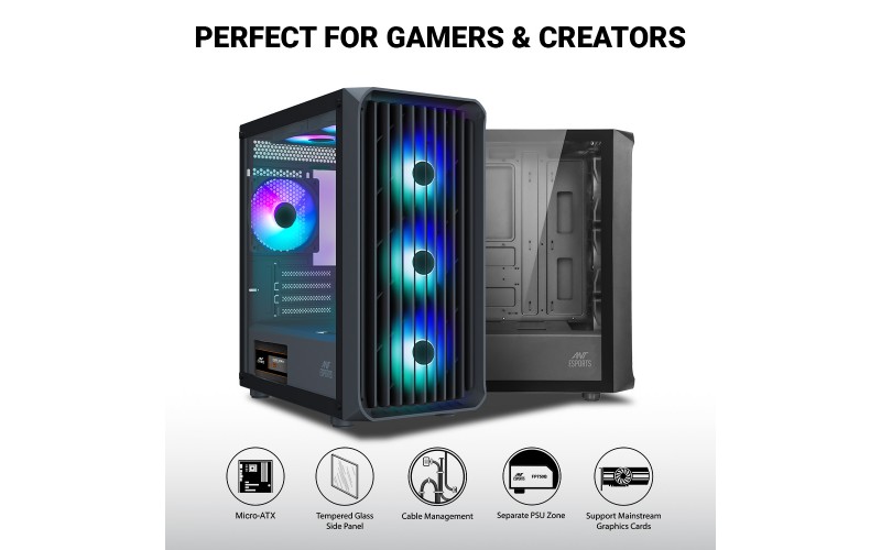 ANT ESPORTS CABINET 205 MINI 6F MID- TOWER 