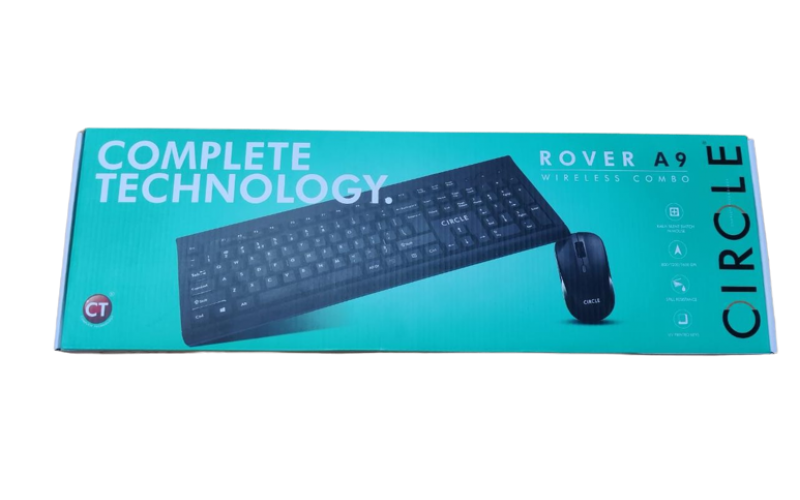 CIRCLE KEYBOARD MOUSE COMBO WIRELESS ROVER A9