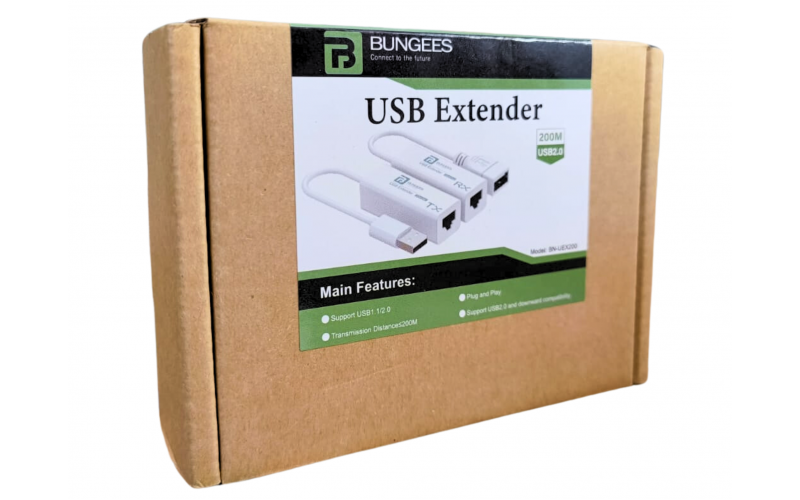 BUNGEES USB EXTENDER WITH LAN 200M BN-UEX200