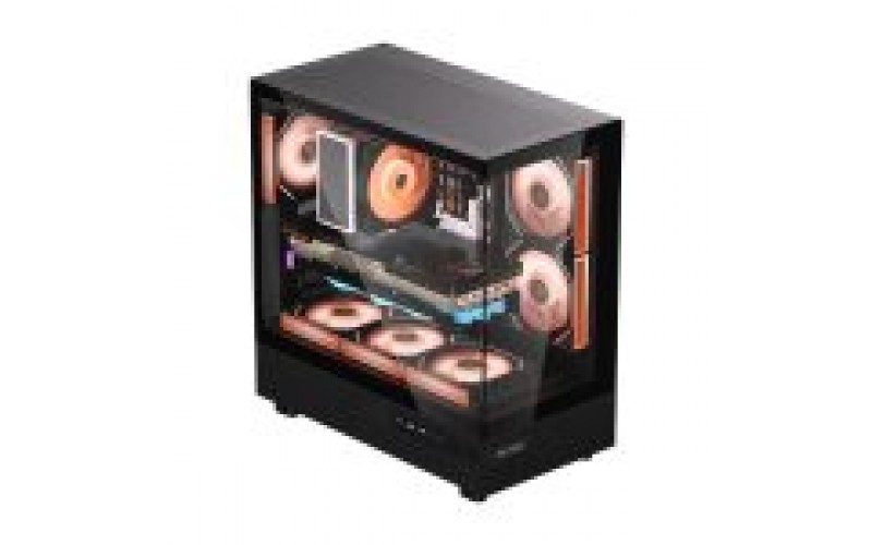 ANT ESPORTS GAMING CABINET CRYSTAL X6 RGB ATX 1HDD|2SSD BLACK