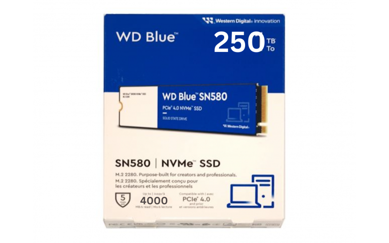 WD INTERNAL SSD 250GB NVME BLUE (SN580)