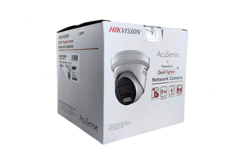 HIKVISION IP DOME 2MP ACUSENSE DARK FIGHTER (2CD2326G2 ISU SL) 4MM (TWO WAY AUDIO)