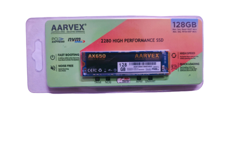 AARVEX INTERNAL SSD 128GB NVME (AX650)