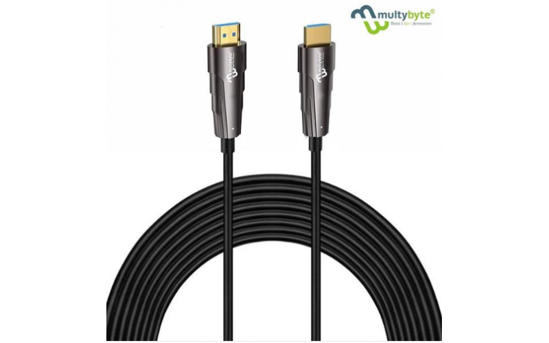 MULTYBYTE HDMI CABLE 30M 4K 18GB/S SPEED (FIBER OPTICAL)