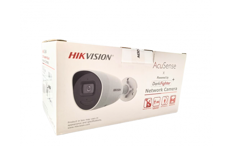 HIKVISION IP BULLET 4MP ACUSENSE DARK FIGHTER (2CD2046G2 IU SL) 4MM WITH (TWO WAY AUDIO)