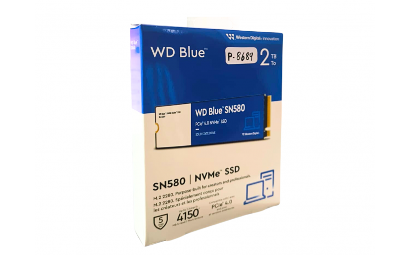 WD INTERNAL SSD 2TB NVME BLUE (SN580)