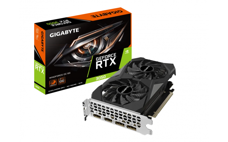 GIGABYTE GRAPHIC CARD RTX 3050 6GB DDR6 WINDFORCE OC 6G