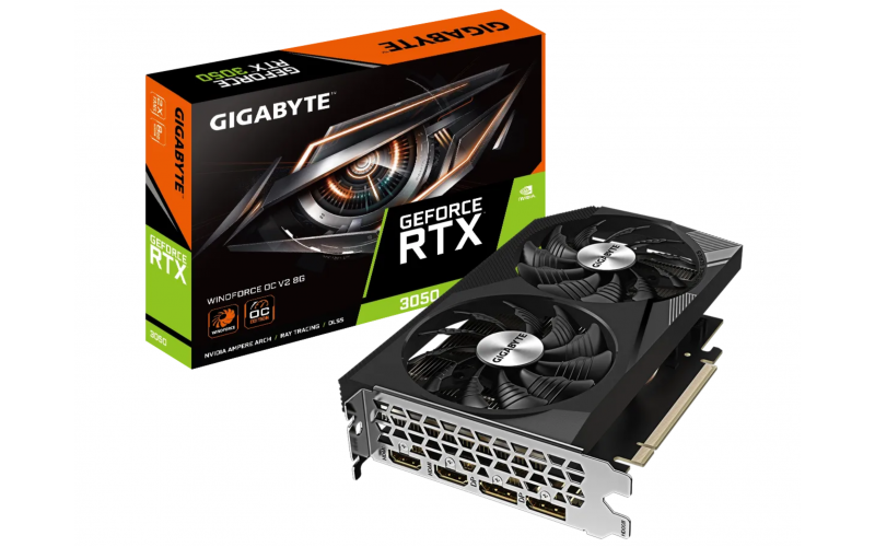 GIGABYTE GRAPHIC CARD RTX 3050 8GB DDR6 WINDFORCE OC V2 8G