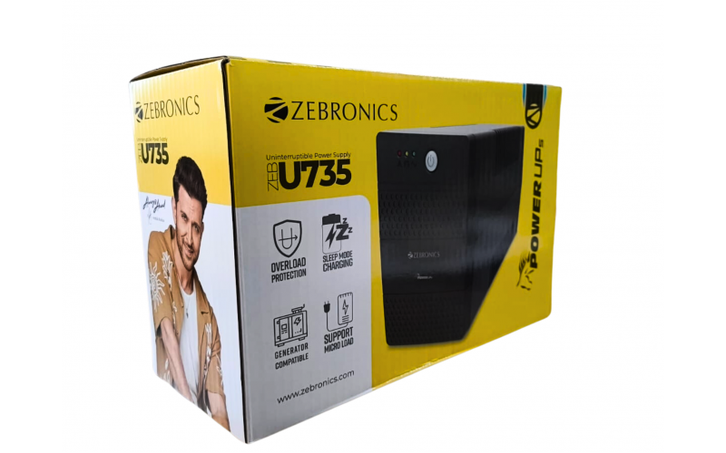 ZEBRONICS UPS 600VA ZEB U735 (2+1)