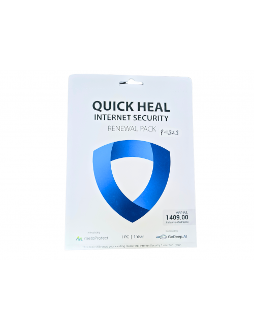 QUICK HEAL INTERNET SECURITY RENEWAL IR1UP (1 USER 1 YEAR) QHISRIR1UP