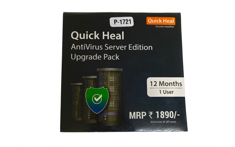 QUICK HEAL SERVER RENEWAL 1 USER 1 YEAR QHSRER1UP