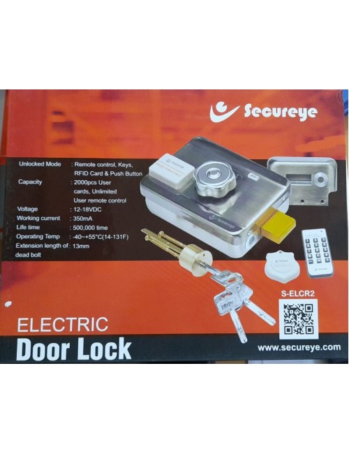 SECUREYE ELECTRIC DOOR LOCK MOTO (WITH REMOTE) S-ELCR2